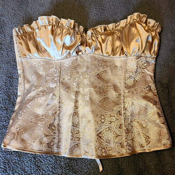Other - Gorgeous champagne brocade paisley bustier